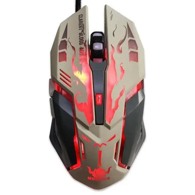 Gaming USB Wired Mouse Pink Computer Professional 2400 DPI Mouse